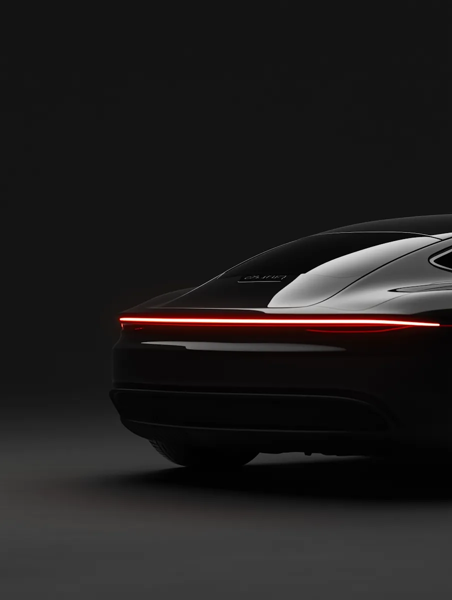 Vehicle prepared for winter driving conditions.